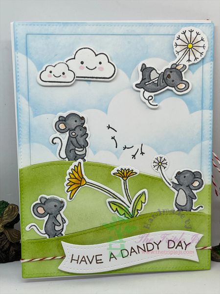 Have a Dandy Day, Mice, Cute, Spring