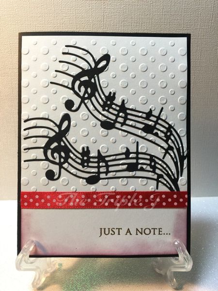 Just a Note, Embossed, Blank Card, Any Occasion