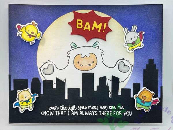 BAM! Little Superhero Animals, Monster, Moon