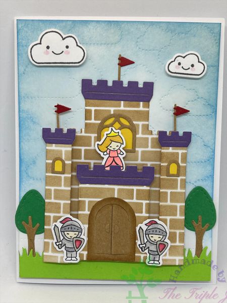 Castle, Princess, Knights, Girl Card, Blank Card