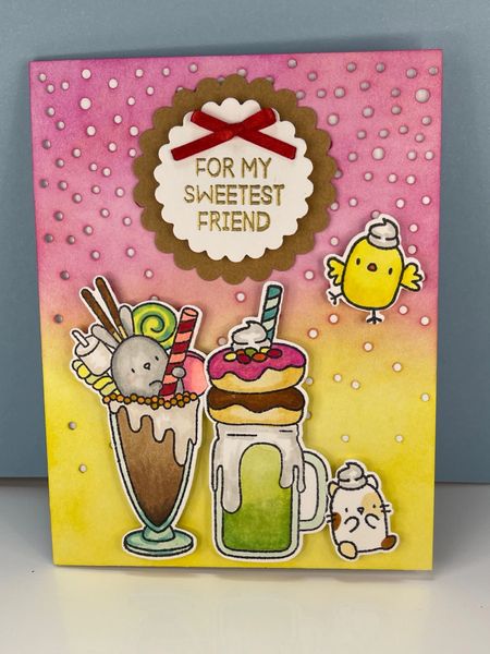For My Sweetest Friend, Bunny, Cat, Chick, Dessert