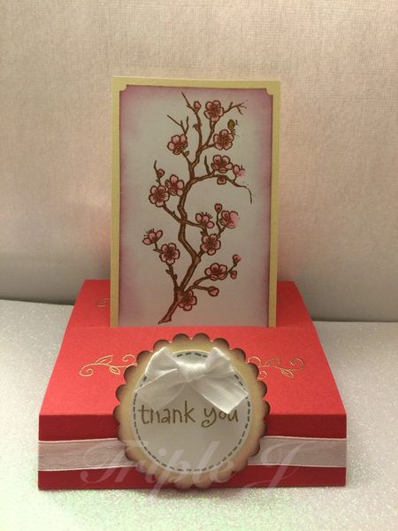 Stand Thank You Card, Flower
