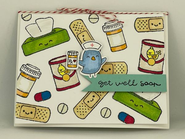 Get Well Soon, Bird, Tissue Box, Pill, Chicken Soup