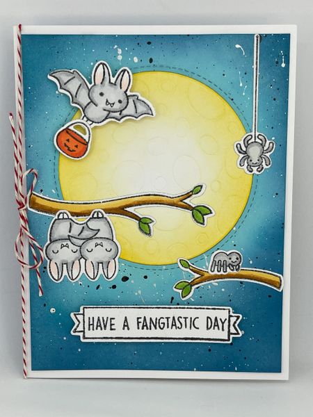 Have A Fantastic Day, Bat, Pumpkin, Moon