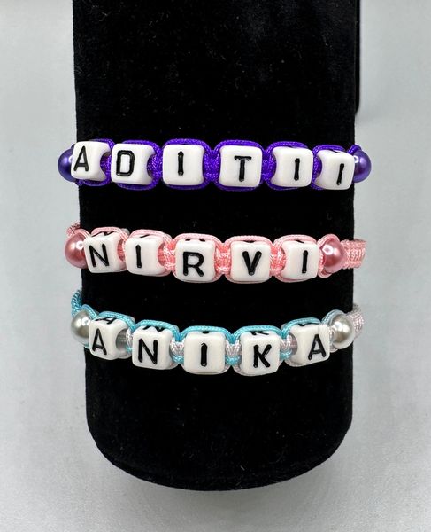 Custom Name Word Bracelet, Friendship Bracelet, Macrame Bracelet, Personalized