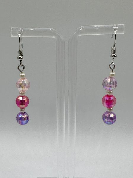 Handmade Bead Earrings, Dangle Earrings, Cute, Sparkly, Gifts