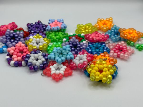 12 Handmade Kandi Stars, Random Pick, Party Favors, Strap, No Duplicates