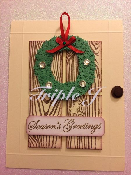 Door, Wreath, Season's Greetings