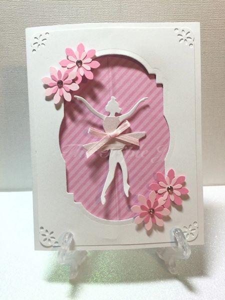 Ballerina, Spinning Card, Birthday