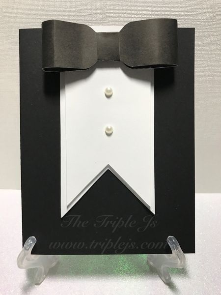 Tuxedo, Black, Blank Card