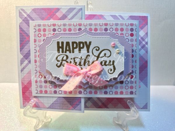 Birthday, Purple, Fold Card