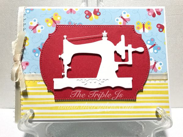 Sewing Machine, Blank Card, All Occasion