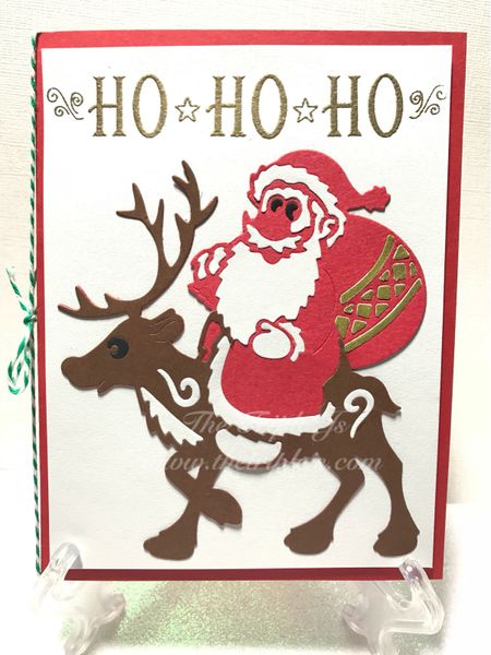 Santa, Pop-Up Card, HO HO HO, Happy Holiday