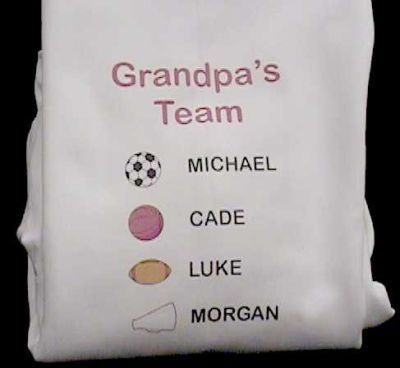 Imprinted-Grandpa's Team Sweatshirt