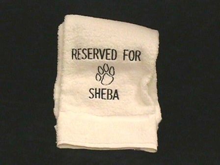 Embroidered Pet Towel