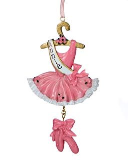Ballet Dress w Slippers Personalized Ornament