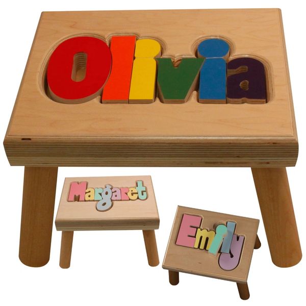 Personalized Puzzle Stool