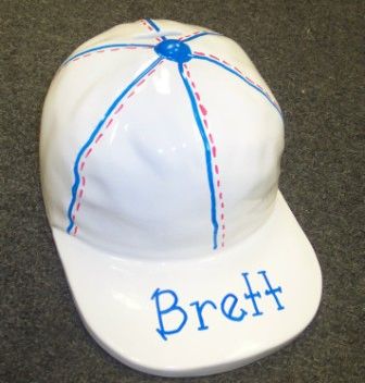 PERSONALIZED LARGE HAND PAINTED CAP BANK