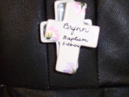 PERSONALIZED FLORAL MINI CROSS BOX-HAND PAINTED