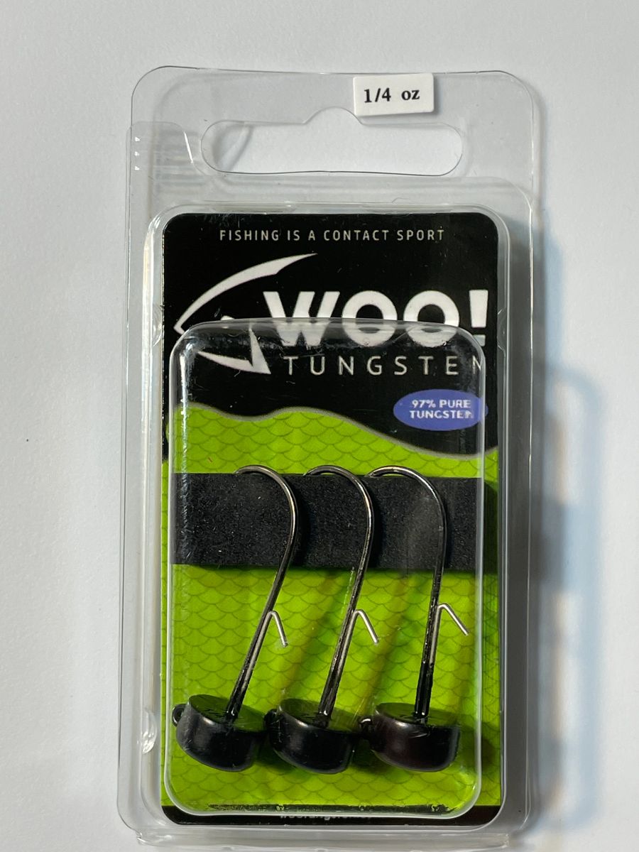 WOO! Tungsten Ned Head - 1/4 oz / Black