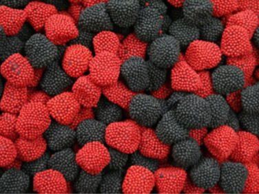 Haribo Raspberries and Blackberries