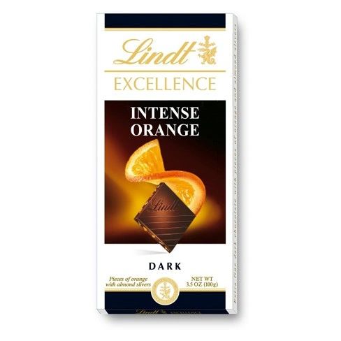 Lindt Excellence dark orange chocolate