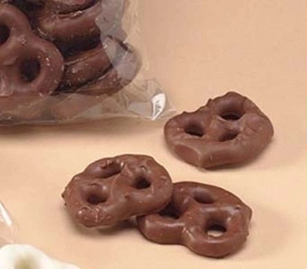 Milk Chocolate covered pretzels