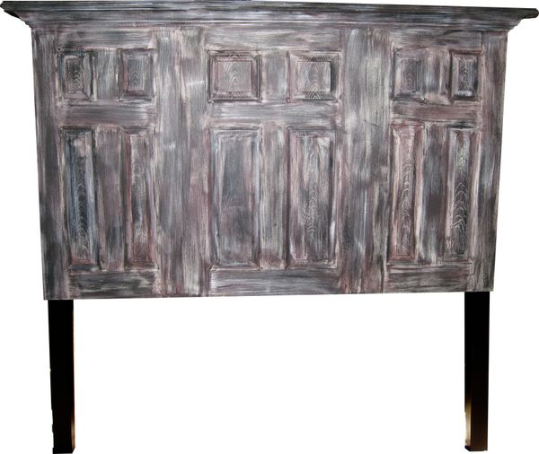 3 Door Twelve Panel Headboard With Legs