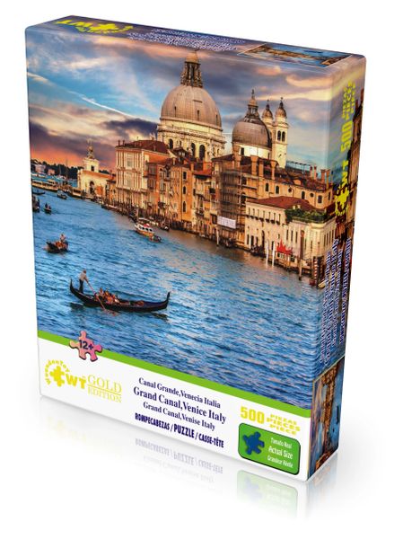 Wuundentoy Gold Edition Rompecabezas Canal Grande Venecia Italia 500 Piezas