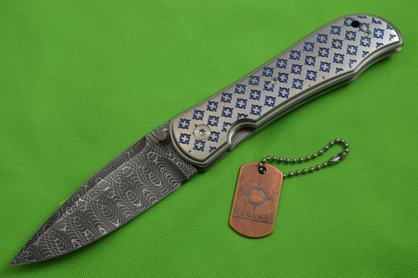 Sal Manaro Damascus GMC V2 Liner-Lock Folding Knife (SOLD)