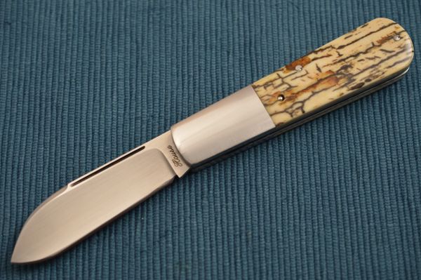 Bobby House Barlow, Fossilized Scales, Slip-Joint Folding Knife (SOLD)