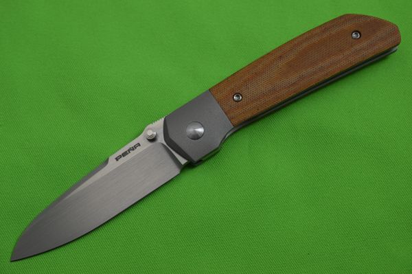 Enrique Peña Custom Mula Bolster-Lock Front Flipper Folding Knife (SOLD)