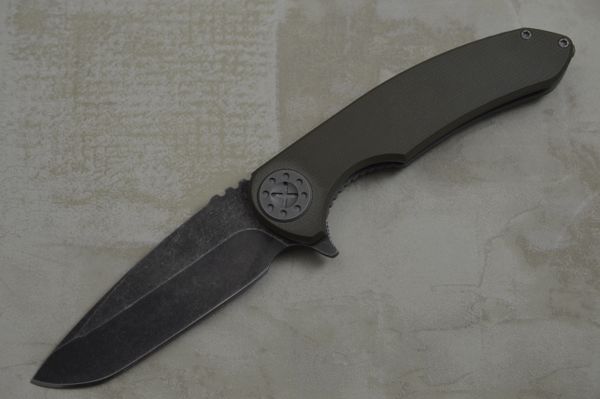 Curtiss Knives Large F3 Green G10 Frame-Lock Flipper Knife