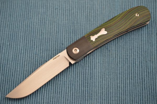 Enrique Peña Custom Trapper Liner-Lock Front Flipper Folding Knife (SOLD)