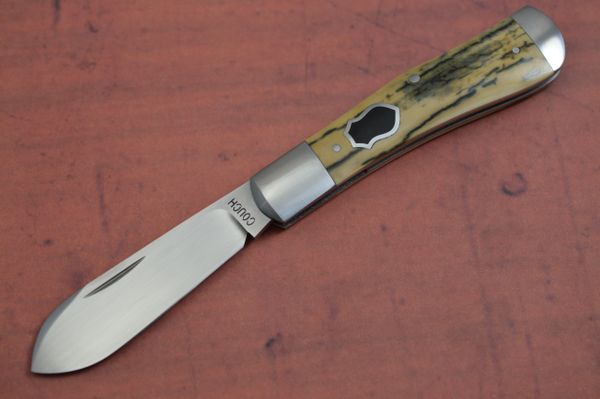 Tanner Couch Eureka Jack, Fossilized Scales, Slip-Joint Folding Knife (SOLD)