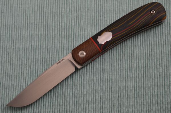 Enrique Peña Custom Front Flipper Trapper Liner-Lock Folding Knife (SOLD)
