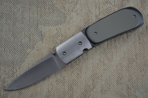 Mike Dilluvio Grey G10 Liner Lock Folder