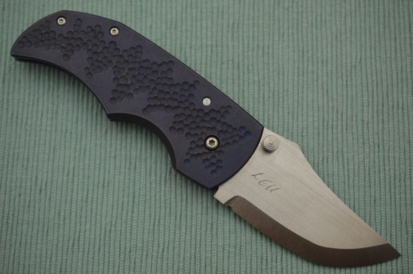 Pohan Leu LEFTY Sardeen Titanium Frame-Lock Non-Flipper Folding Knife