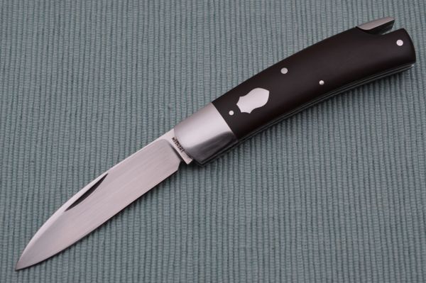 Luke Swenson Vintage Brown Micarta Tail-Lock Folding Knife (SOLD)