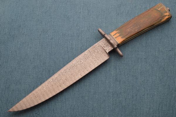 John White Damascus "Mastersmith Test Fighter", Fossil Mammoth Scales