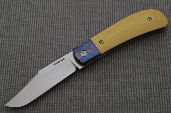 Enrique Peña Custom Lanny's Clip Front Flipper Liner-Lock Folder