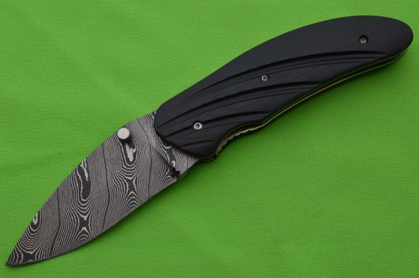 Peter Martin Spring-Assisted Damascus Folding Knife