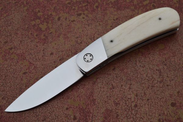 George Muller Gentleman's Warthog Tusk Front Flipper Liner-Lock Folding Knife