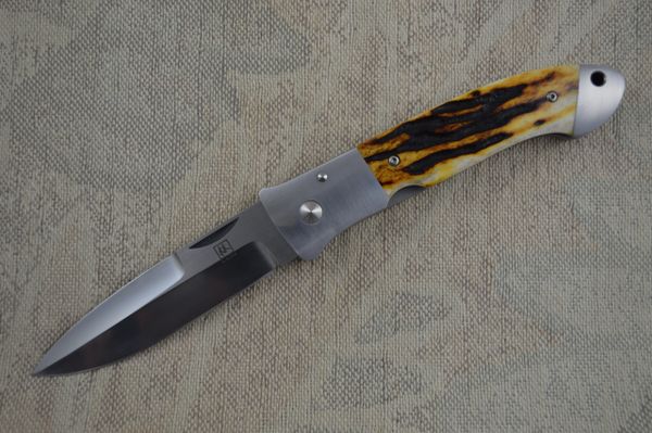 Bob Lum Stag Handle Liner Lock Folder (SOLD)