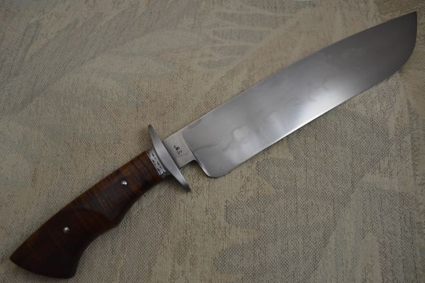 John White, MS, 10 1/4" W-2 Camp Knife with "Buffalo Hamon" (SOLD)