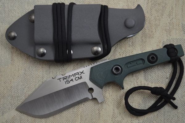 Dwaine Carrillo TRIMAX, Tactical Fixed Blade, Kydex Sheath, 1 of 2
