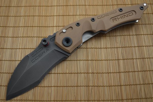 Dwaine Carrillo Cobra M5, Coyote Brown G10, Black Oxide Finish Blade (SOLD)