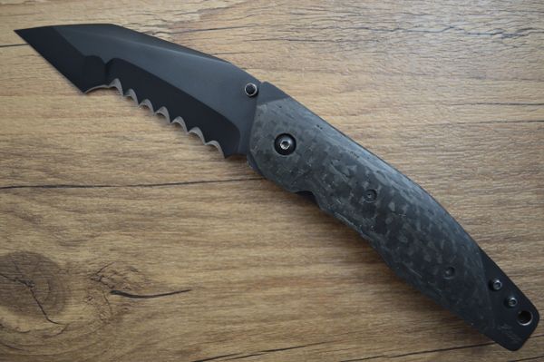 Mike Franklin HAWG Knives Folding Liner Lock Knife, Blacked Out (SOLD)