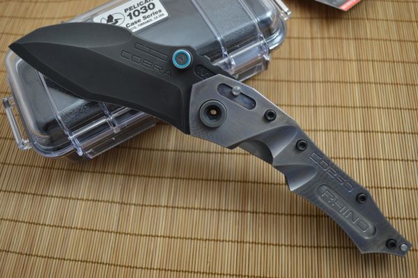 Dwaine Carrillo Cobra M5, Full Titanium, Black Oxide Finish Blade, #4 of 6 Last of the Frame-Locks (SOLD)