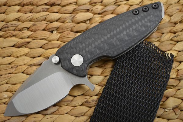 Direware HYPER-90 Flipper, M390 Blade, Titanium Frame Carbon Fiber Inlays (SOLD)